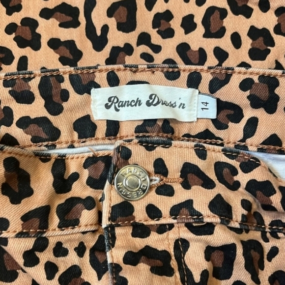 RANCH DRESS'N Flare Boot Jeans, size 14 (Leopard) - Picture 5 of 5